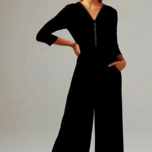 Joseph Ribkoff Jumpsuit with rhinestone zipper